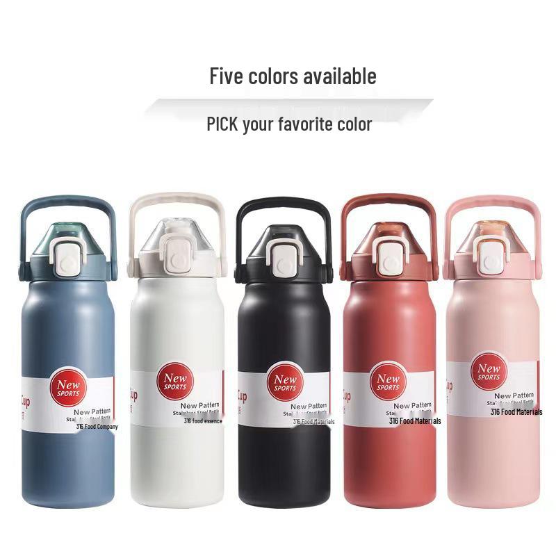 316 Food Grade Insulated Water Bottle, Large Capacity, Portable Sports Kettle for Men & Women, Outdoor Use, Custom Logo Option