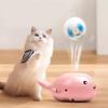 Portable Floating Ball Cat Toys Cat Electric Toy USB-powered Kitten Interactive Playing Ball Toys Cartoon Training Toy For Cat