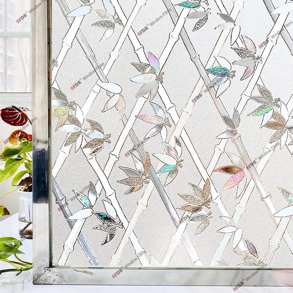 3D радужная оконная пленка, витражное стекло, защитная от ультрафиолета, наклейка на окно для дома, статическая клейкая терморегулирующая стеклянная пленка