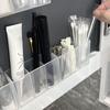 Штамповка Бесплатная настенная коробка для хранения с 3 сетками Зажим для бровей Ножницы Карандаш для бровей Кисть для губ Губная помада Органайзер для хранения мелких предметов