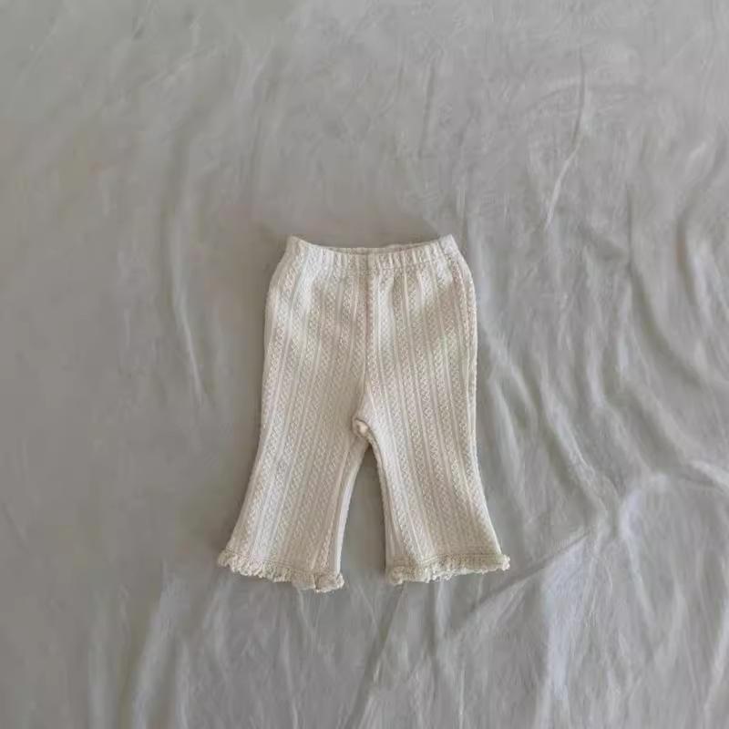 Кружевные леггинсы для девочек - Новая осенняя мода 2025, Детская одежда в корейском стиле, Детские длинные брюки