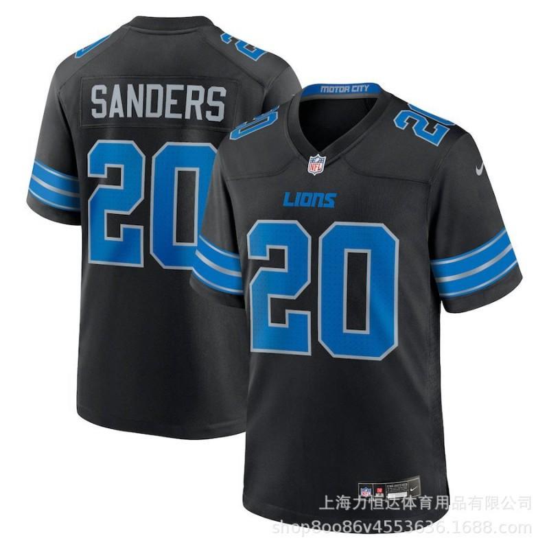 NFL Detroit Lions Football Jersey Embroidered Training T-Shirt Team Sports Apparel