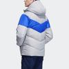 Adidas Пуховик с капюшоном Colorblock Мужская куртка Серый H20791