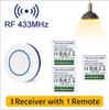 433MHz Universal Wireless Switch Mini Relay Receiver Module 4 Styles of Remote Controls For LED Light Smart Home Automation