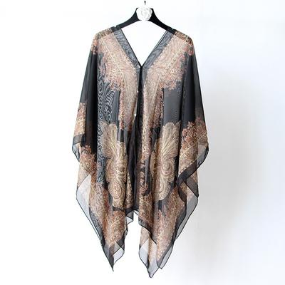 Женская Мода Защита от Солнца Шаль Шифон Летний Шарф Пляжный Шарф
