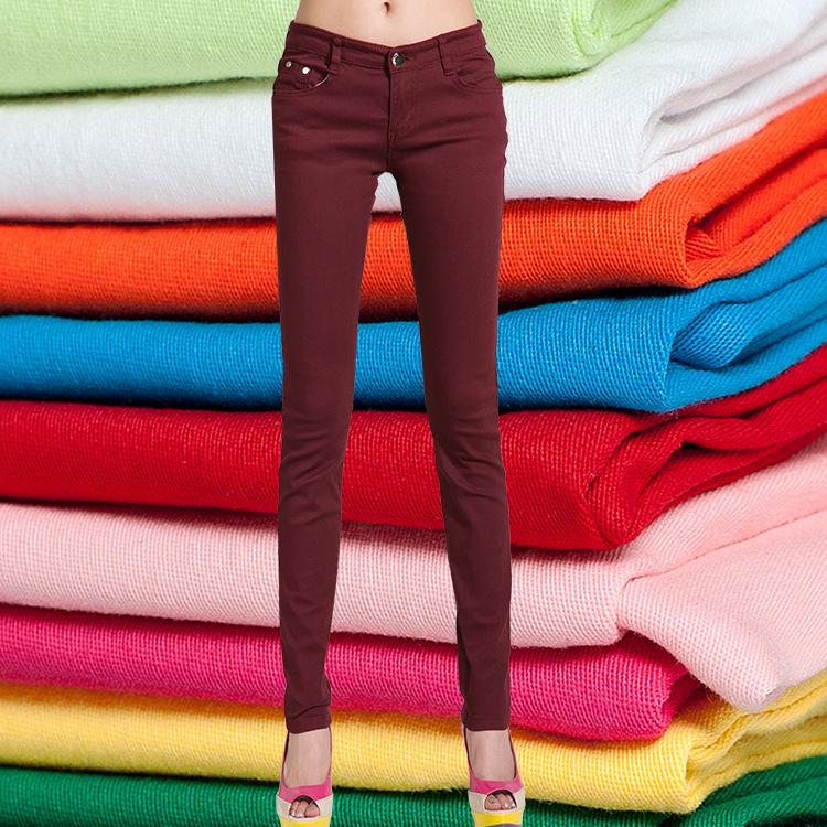 Женские сексуальные брюки-карандаш Candy, повседневные длинные эластичные джинсы