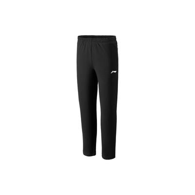Штаны спортивные Li Ning Badminton Series однотонные прямые трикотажные унисекс низ черного цвета AKLT837-1