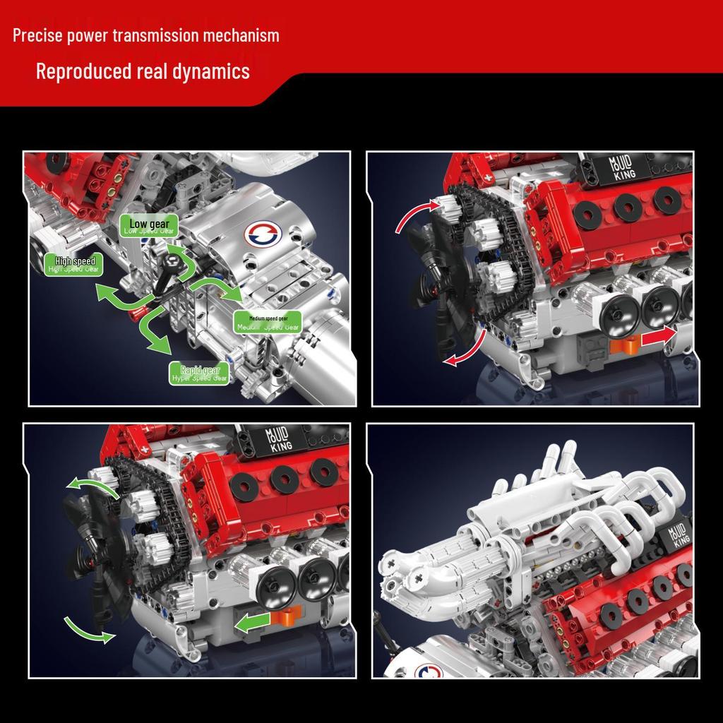 Конструктор Yuxing 2025 V12 Сборка Двигателя - Идеальный Подарок на День Рождения