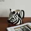 Голова животного Керамическая кружка Трехмерная зебра Чашка для воды Кофейные чашки Молочная кружка Чашка для завтрака Чашки для послеобеденного чая Домашние кружки Чайная чашка