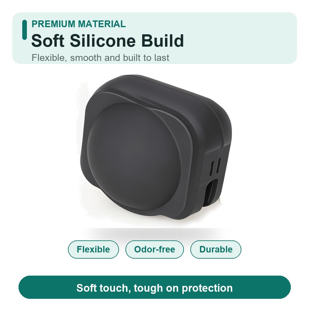 for Insta360 X6 Silicone Lens Cap Protective Cover Soft Flexible Anti-Scratch Shockproof Dustproof Action Camera Accessory