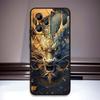 Чехол для телефона с дизайном дракона в стиле аниме для Xiaomi Redmi Note 15 14 13 12 12S 11E 11 11S Pro Plus 4G 5G, черный, мягкий ТПУ