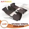 Автомобильные коврики для Hyundai Sonata 2004 2005 2006 2007 2008 2009 пользовательские автомобильные подушечки для ног ковровое покрытие интерьер