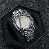 Gothic Y2K Alabaster Watch – Spiderweb Dial, Waterproof Quartz Movement, Unisex Retro Timepiece less