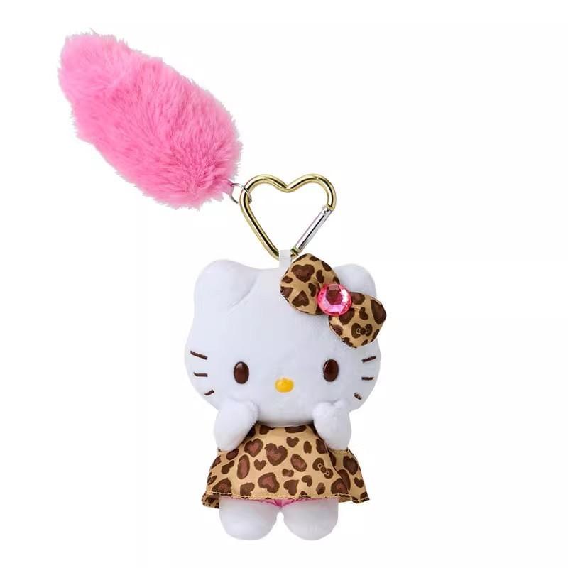 Sanrio Hello Kitty Плюшевый брелок с мягким коротким плюшем для девочек и коллекционеров