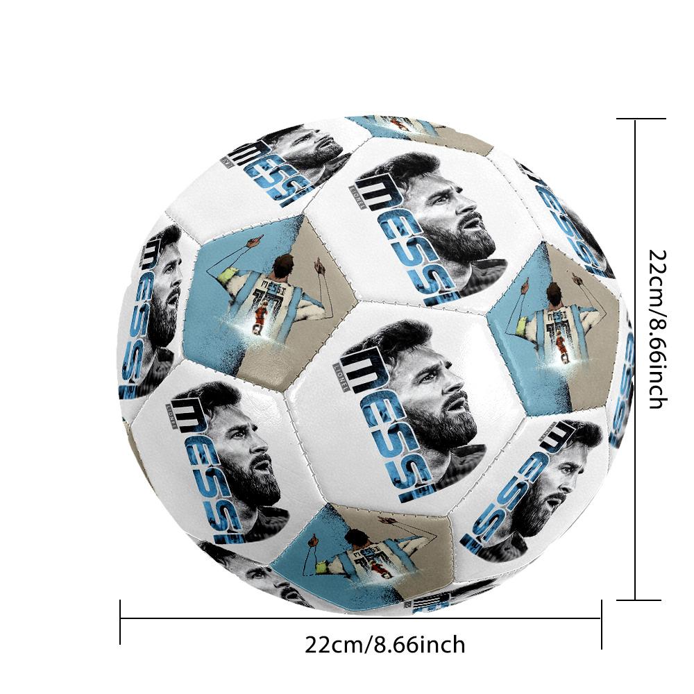Messi222 Soccer Ball Size 5 Football Machinestitched Indooroutdoor Universal Football Ideal For Soccer Enthusiasts