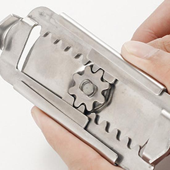 Открывалка для банок, легкий поворот, открывалка для бутылок из нержавеющей стали, инструмент для захвата крышки банки, компактный сверхмощный консервный нож
