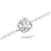 [Q1081] - Silver Bracelet 'Alchimie' White Silver (rhodium Plated) - 7x7 Mm