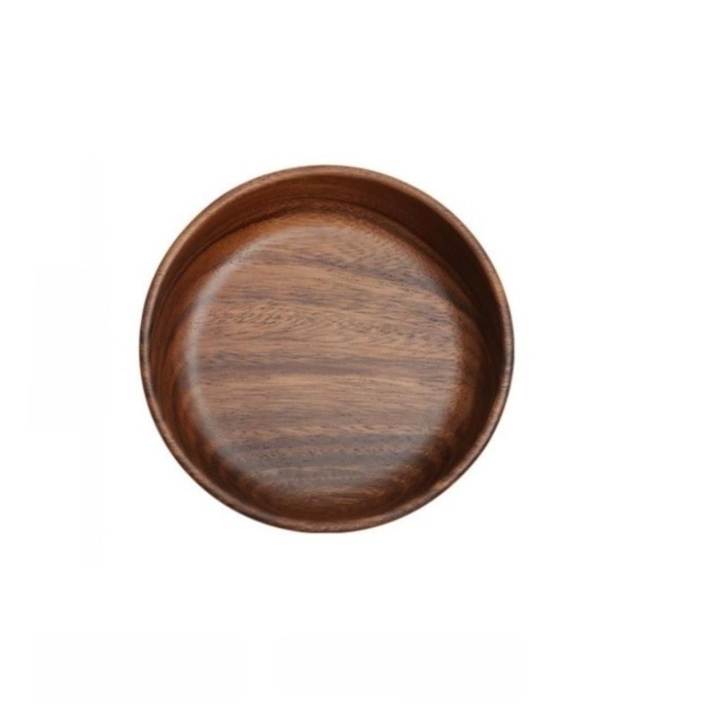Walnut Snack Bowl Solid Wood Wooden Serving Tray Vintage Fruit Bowl Home Kitchen Utensils