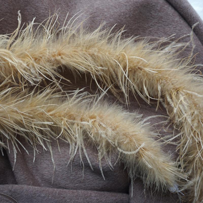 Цветные перья из страусиного меха, полоска для выступлений, танцевальная одежда, декоративный материал «сделай сам», аксессуары для одежды