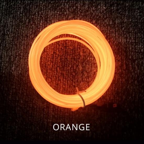 LED Strip 1M 2M 3M 4M 5M 10M 20M Neon Light Light Ribbon LED String Flexible Wire Rope Tube Waterproof With AA Battery