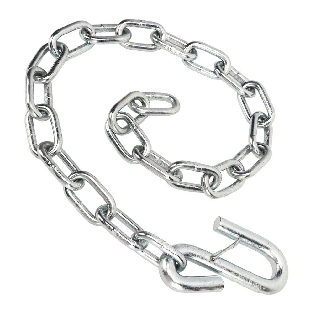 Страховочная цепь для прицепа, усиленная, 3500 фунтов, страховочные цепи с S-образными крюками с двойным пружинным зажимом, буксировочные тросы для прицепа, дома на колесах