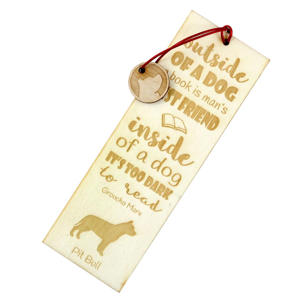 Pit Bull, American Pit Bull Terrier, Pitbull Terrier, APBT – Dog bookmark, personalized bookmark – Design 02 | Art-Dog