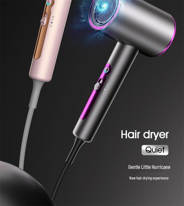 High Power Blue Light Negative Ion Hair Dryer with Strong Wind
