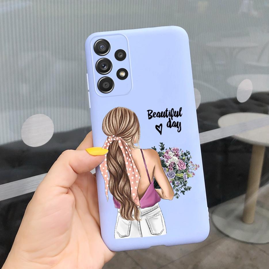 Для Samsung Galaxy A13 A33 A53 A73 5G Чехол Новая Мода Девушки Мягкий Тонкий ТПУ Чехол для Телефона Для Samsung A13 A 33 53 73 Задняя Крышка Сумки