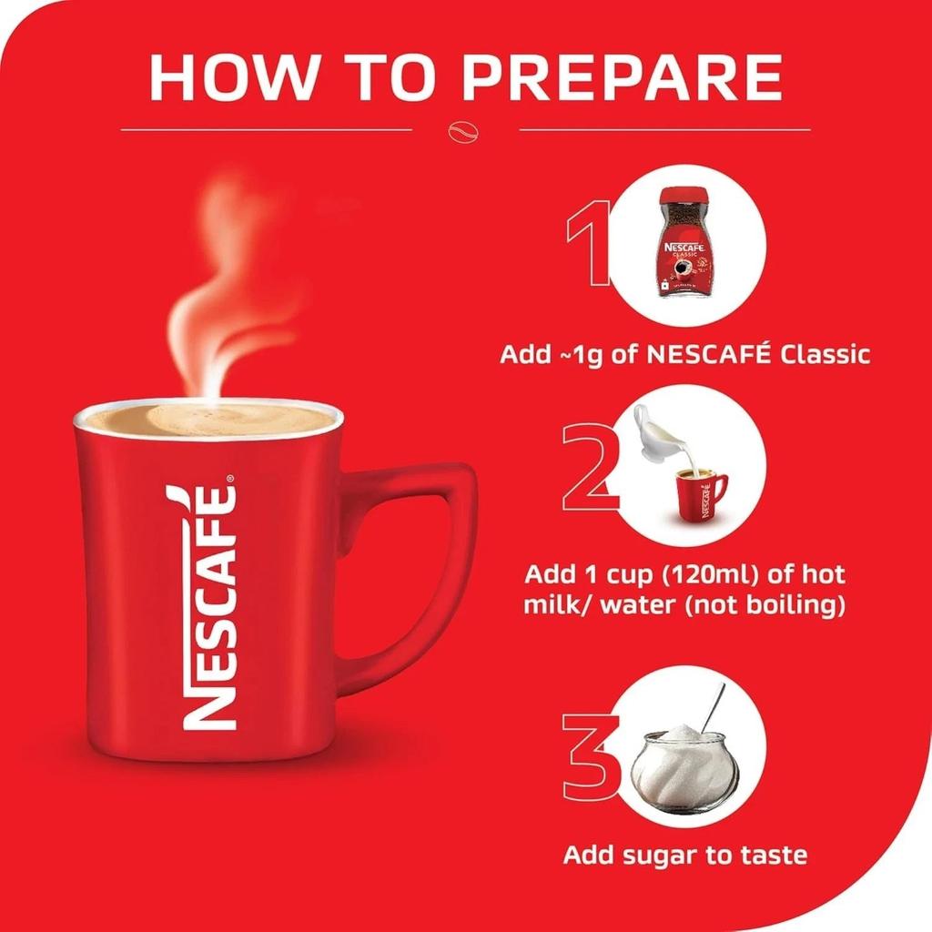 Nescafe Classic - 100% Чистый Растворимый Кофе в Порошке 72 упаковки