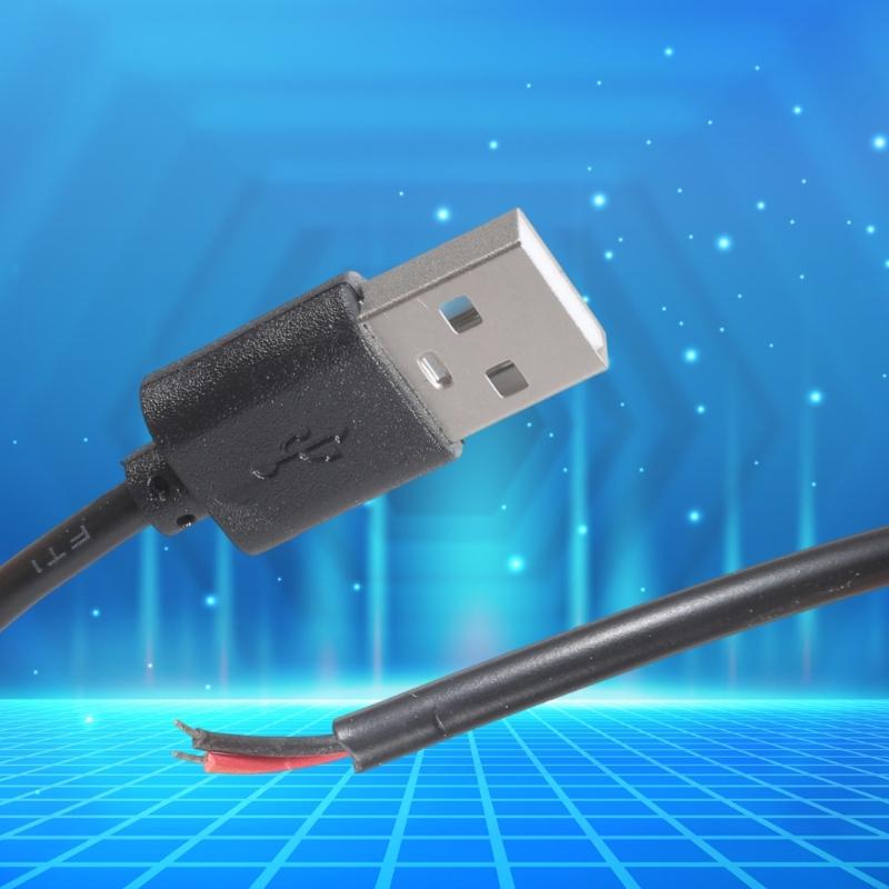 Кабель для зарядки USB 5 В с пружинными клеммными разъемами Простая установка для вентилятора, лампы, игрушек Ток 5 А Длина 100 см/180 см