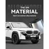 Масштаб 1/24 Симуляция BMW XM Сплав Модель автомобиля Металл Литье под давлением Украшение Звук Свет Детская игрушечная модель автомобиля Подарок на день рождения для мальчика