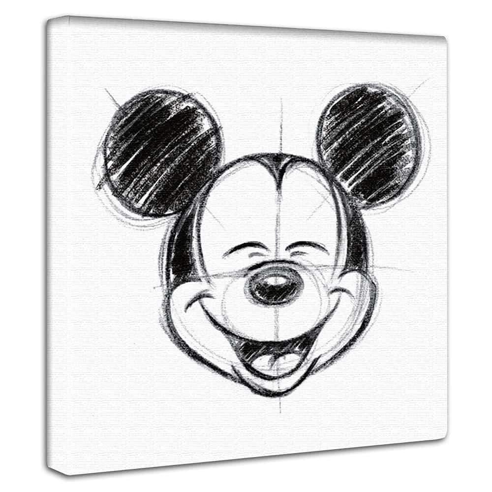 Disney Poster Mickey Mouse 30cm X 30cm Made In Japan Dsn-0145