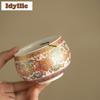 170ml Jade Porcelain Splendid Entwined Lotus Teacup Ancient Tea Bowl Cup For Tea Tea-tasting Personal Cup Jianzhan Master Cups