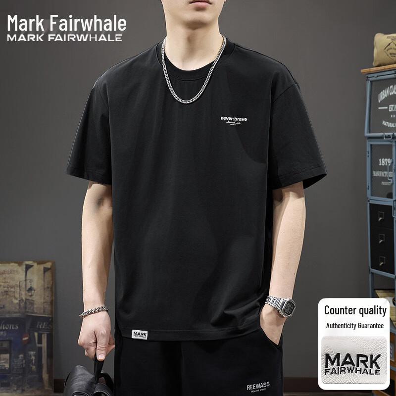 Mark Fairwhale Мужская свободная футболка с принтом и коротким рукавом