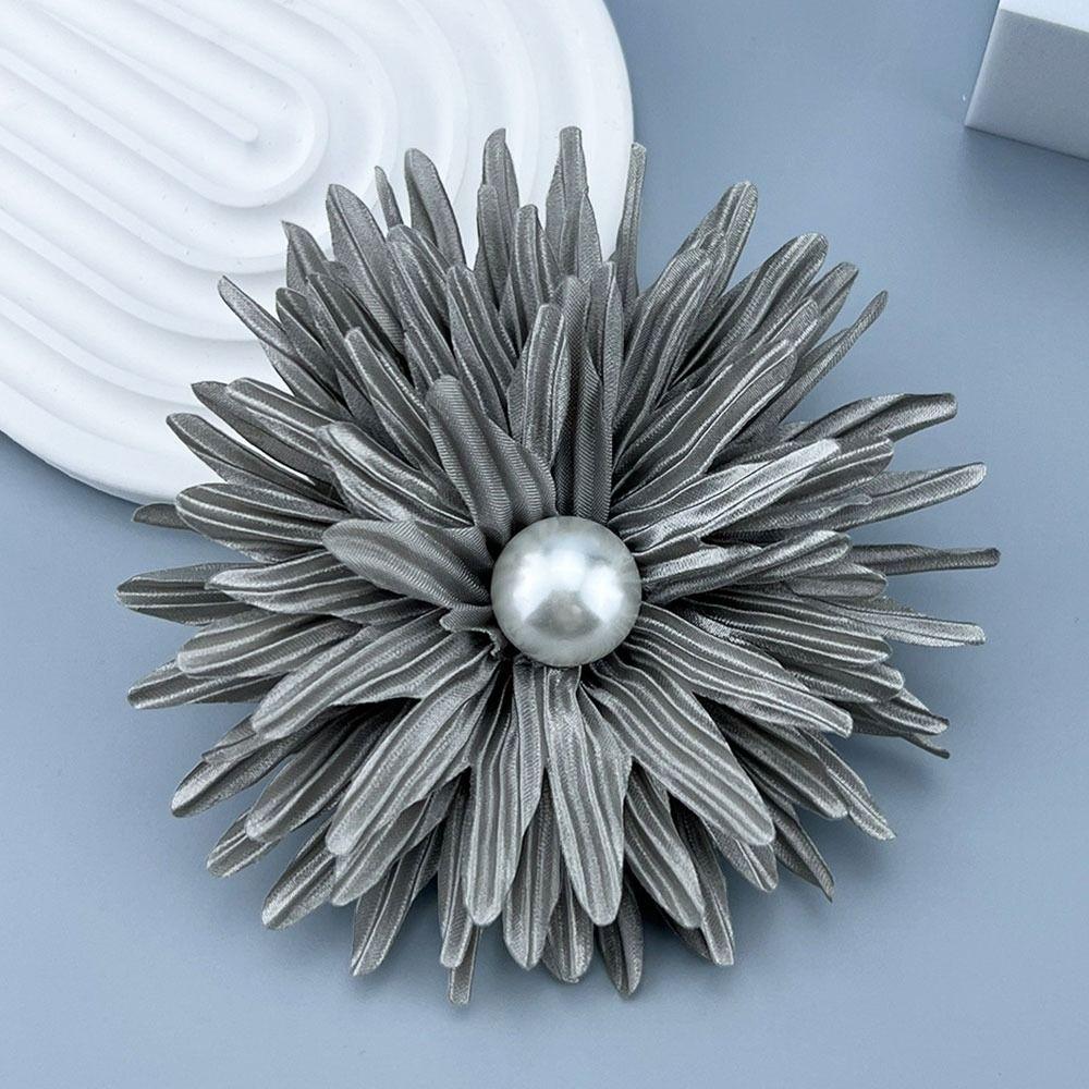 Fabric Handmade Accessories Large Flower Brooch Jewelry Badge Accessories Pin Brooch New Corsage
