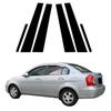 For Hyundai Accent MC 2006-2010 Car Pillar Posts for Verna Dodge Attitude Door Window Trim Cover Stickers