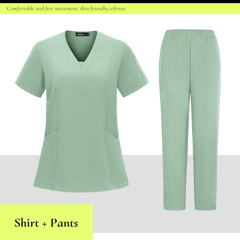 Унисекс быстросохнущий костюм для стоматологической клиники и хирургический халат