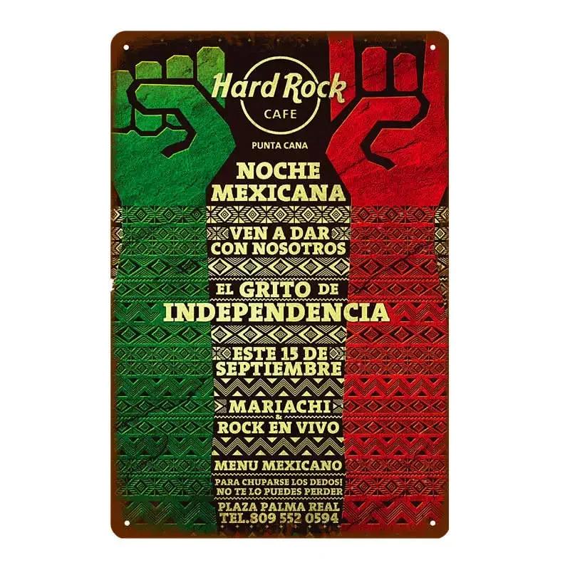 Хард-рок-ролл плакат кантри-музыка джаз металлические знаки ретро декор для вечеринки паб-бар кафе клуб украшения винтажная настенная табличка YJ063