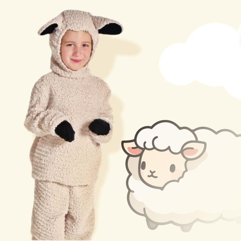 2025 New Arrival Uniese Boys Girls Lamb Woolly Sheep Child Costume Child Horse Costume Halloween Carnival Dress Up Party