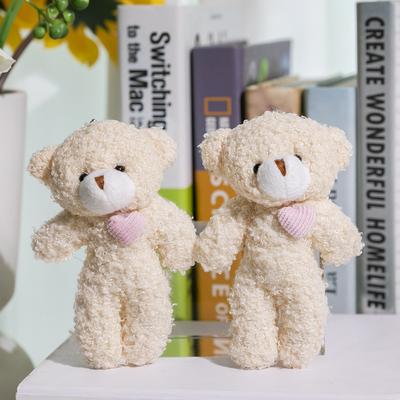 Милые плюшевые мишки, мягкие игрушки, 12 см, мини-медведь, кукла, игрушка, брелок, сумка, кулон, свадебное украшение, подарок на день рождения для девочки