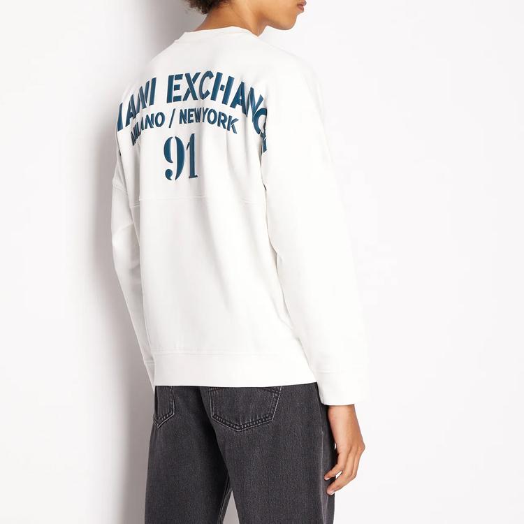 Armani Exchange logo-print cotton sweatshirt 6RZMLG-ZJ4XZ-122CF