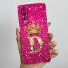 Задняя крышка для Huawei P30 ELE-L29 P 30 Pro VOG-L29 Чехол для телефона с короной и начальной буквой Жидкий мягкий силикон Защитный чехол для объектива