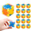 Heizi Mini Cube 3D Maze Puzzle Keychain Toy Prize for Kids, Festivals, Events, 3D (20 Pieces)