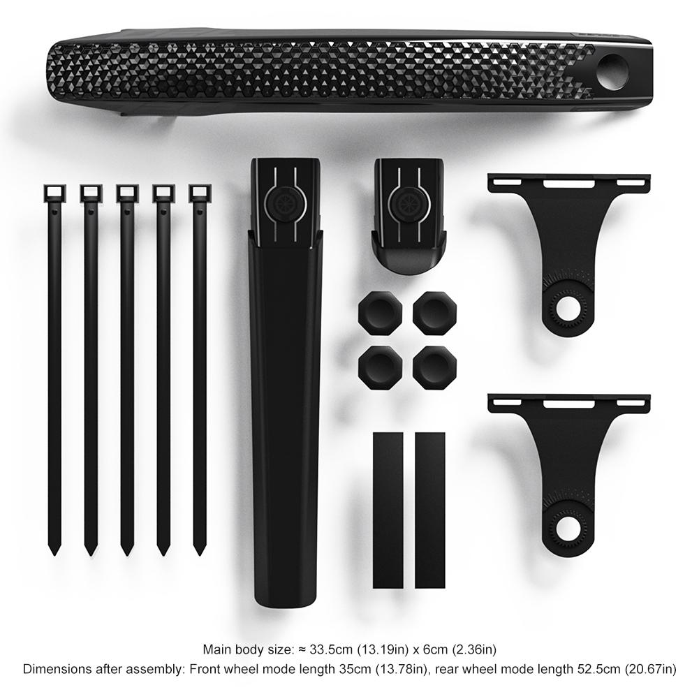 Велосипедное крыло Высокая прочность Переднее Заднее Крылья для защиты от грязи Универсальные Крылья для колес дорожного велосипеда для передних и задних колес до 50 мм