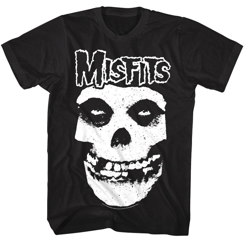 Мужская футболка с логотипом-черепом Misfits, мерч для концертов панк-рок группы, унисекс