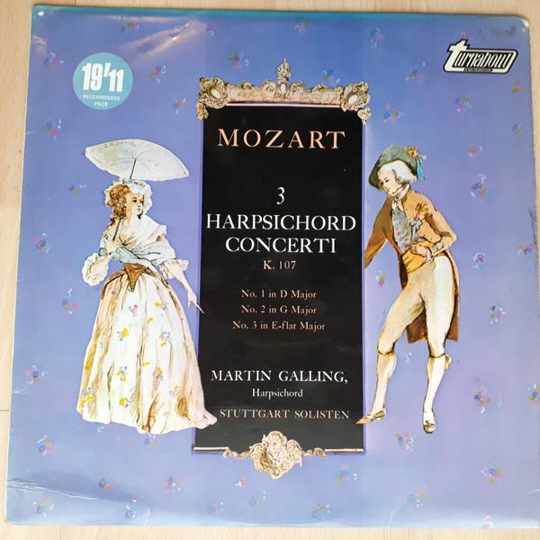 Виниловая пластинка MARTIN GALLING STUTTGARTER SOLISTE Моцарт 3 концерта для клавесина K. 1 TV34312S Turnabout 1969 Великобритания Классика Б/У