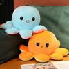 Octopus Expression Octopus Hand Warmer Throw Pillow Flip Octopus Winter Plush Toy Doll Gift