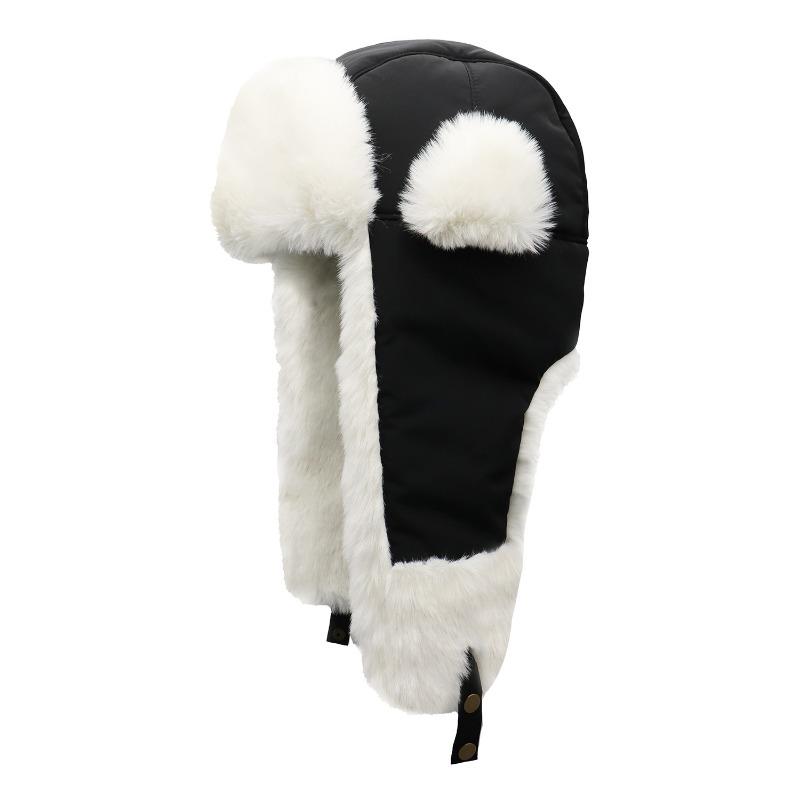 Зимняя новая плюшевая шапка мужская модная уличная теплая защита ушей шапка-пуловер плюшевая утолщенная защита от холода