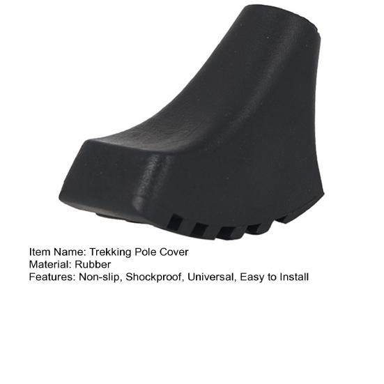 Защитник наконечника треккинговой палки Ударопрочная Нескользящая конструкция Защита от проколов Высокая устойчивость Защитный чехол для наконечника треккинговой палки Нескользящий Кемпинг