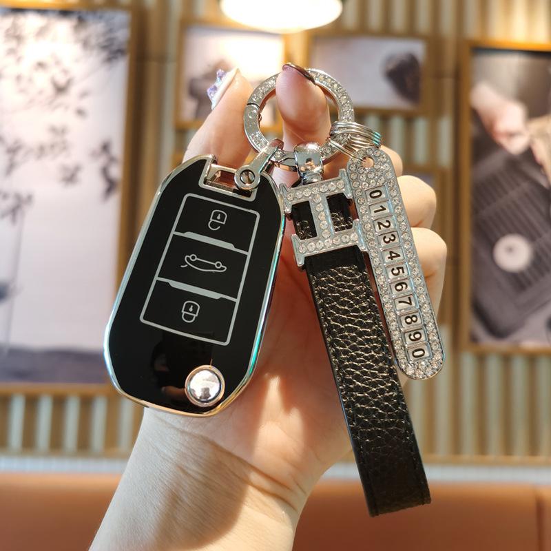 Versailles C5X, C4L, Sega, Elysée, C6, Tianyi, C5, C3XR Car Key Case with Buckle